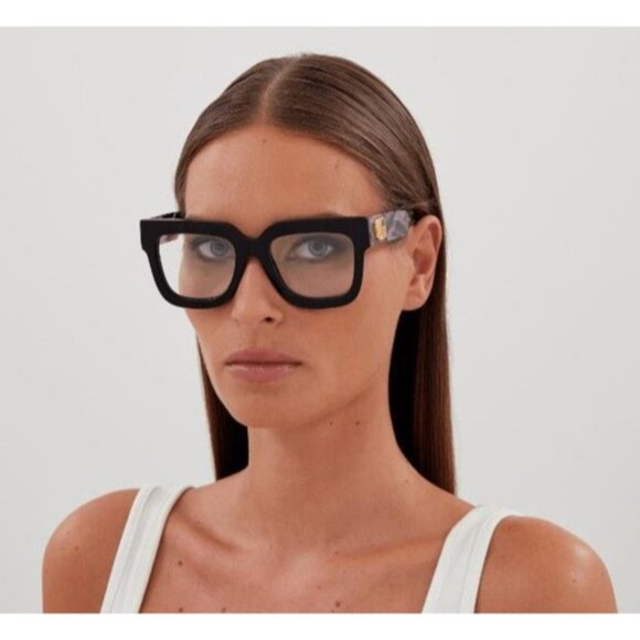 NEW GUCCI GG1549O 002 EYEGLASSES HAVANA WOMEN EYEWEAR GUCCI - Picture 3 of 4